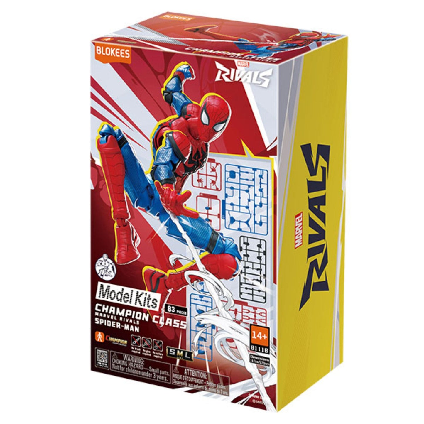 Blokees Marvel 5.3-inch Champion Class Marvel Rivals CC06 Spider-Man