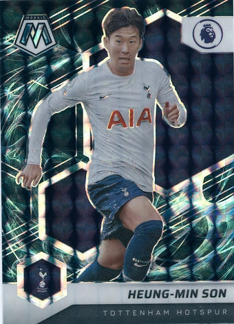 compare product 2021-22 Panini Mosaic E.P.L. #104 Heung-Min Son SP Genesis
