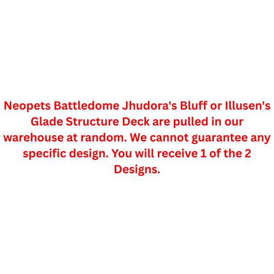 Neopets Battledome Jhudora's Bluff or Illusen's Glade Structure Deck