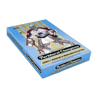 compare product 2023/24 Upper Deck Parkhurst Champions Hockey Hobby Box