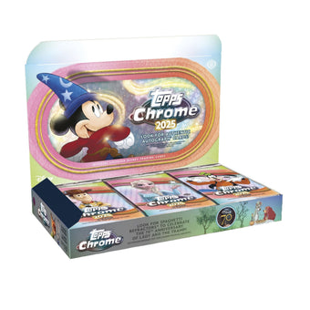 compare product 2025 Topps Chrome Disney Hobby Box