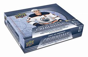 compare product 2021-22 Upper Deck Credentials Hockey Hobby Case