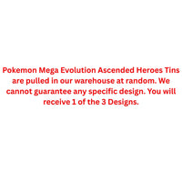 Pokemon Mega Evolution Ascended Heroes Tin (Presell)