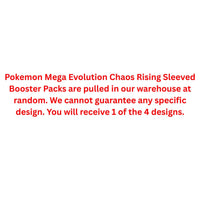 Pokemon Mega Evolution Chaos Rising Sleeved Booster Pack