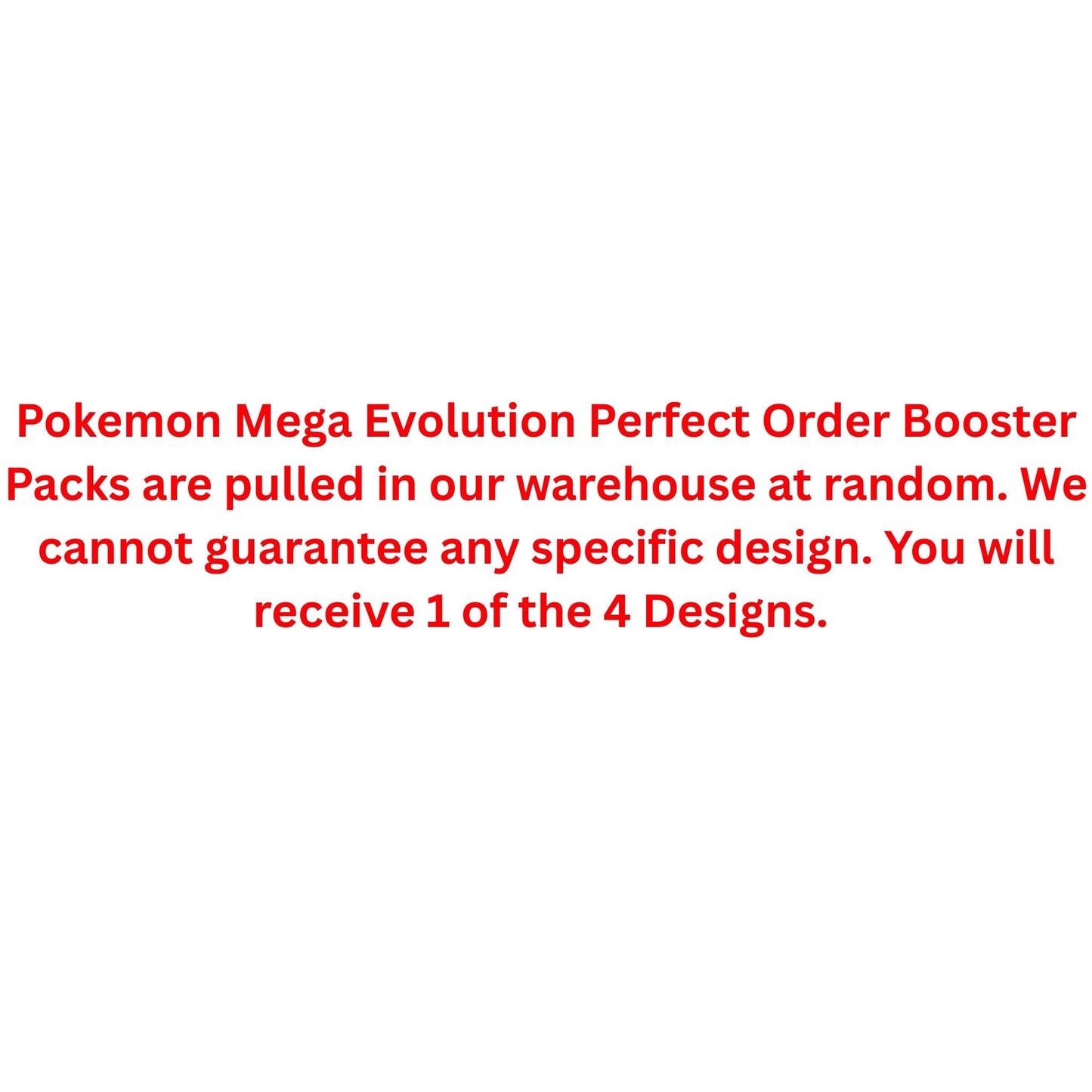 Pokemon Mega Evolution Perfect Order Booster Pack