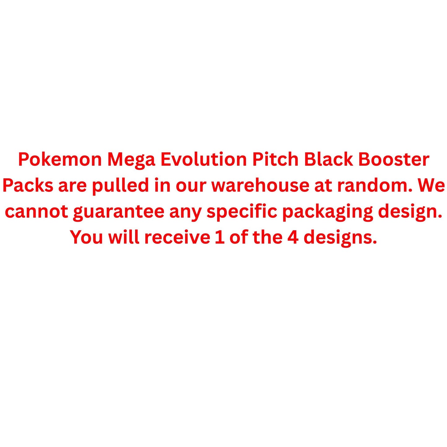 Pokemon Mega Evolution Pitch Black Booster Pack