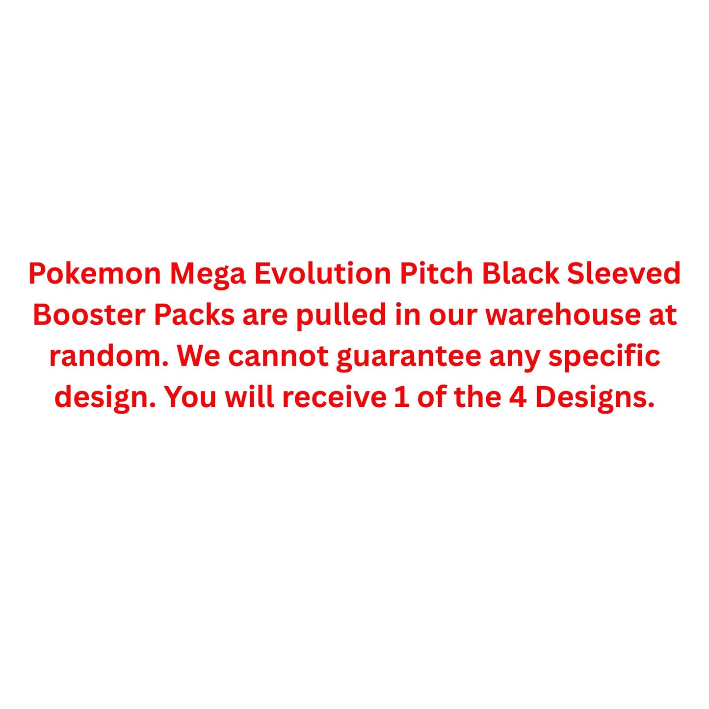 Pokemon Mega Evolution Pitch Black Sleeved Booster Pack