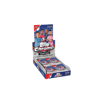 compare product 2024 Topps Chrome Major League Soccer Hobby 12 Box Case