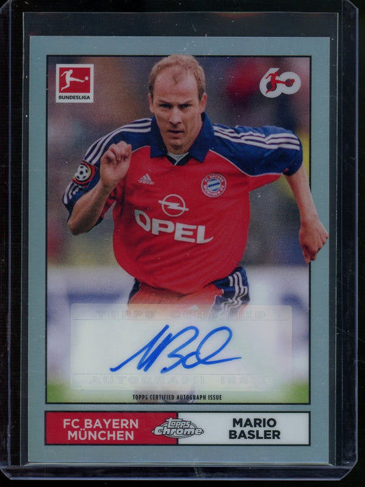 2024 Topps Chrome Mario Basler Refractor Autograph FC Bayern