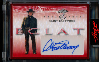 compare product 2023 Leaf Decadence Clint Eastwood Eclat Autograph Red /3