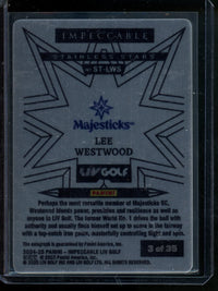 2025 Panini Impeccable Lee Westwood Stainless Stars Rookie Autograph /35