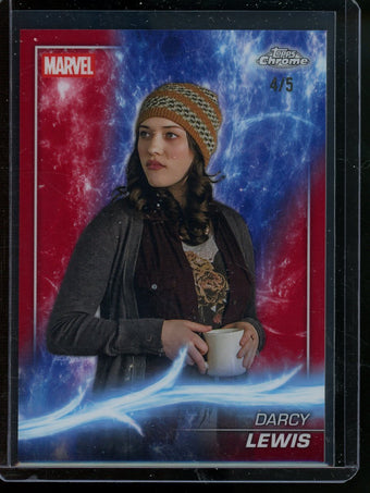 compare product 2025 Topps Chrome Darcy Lewis Red Refractor /5 Thor