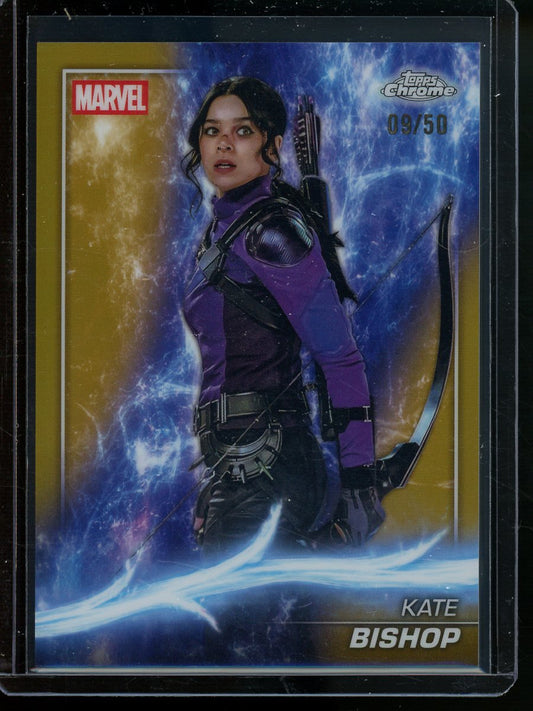 2025 Topps Chrome Kate Bishop Gold Refractor /50 Hawkeye