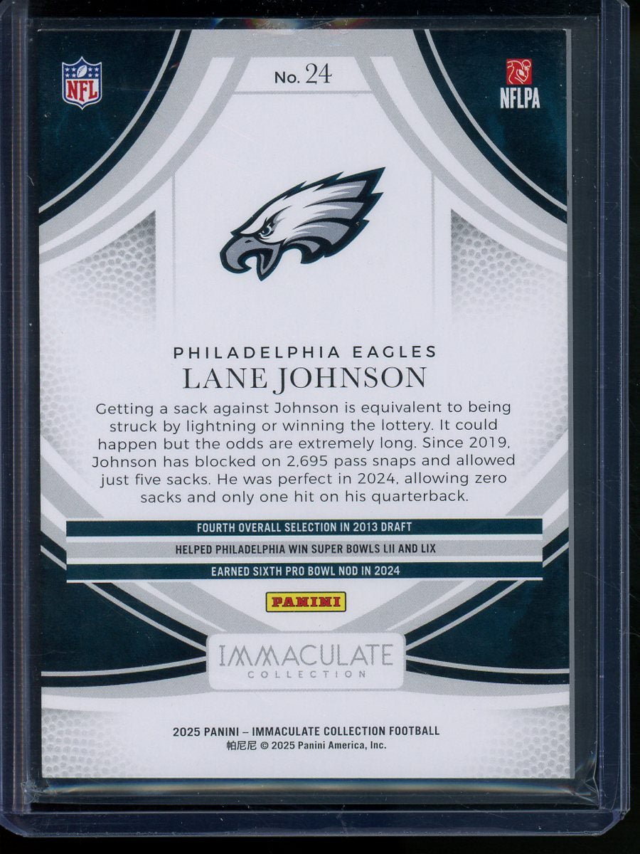 2025 Panini Immaculate Lane Johnson /26 Eagles