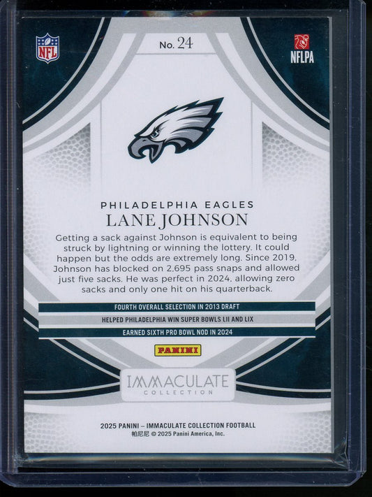2025 Panini Immaculate Lane Johnson /26 Eagles