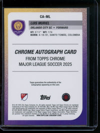 2025 Topps Chrome Luis Muriel Orange Autograph /25 Orlando City