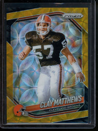 2025 Panini Prizm Clay Matthews Gold Scope /10 Browns