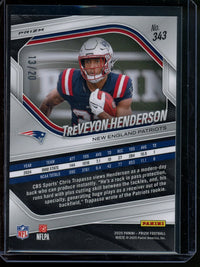 2025 Panini Prizm TreVeyon Henderson Panini Logo Rookie /20 Patriots