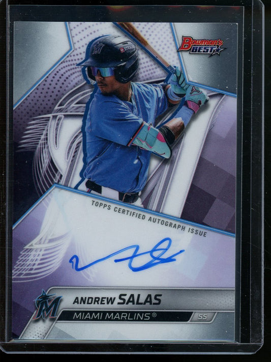 2025 Bowmans Best Andrew Salas Autograph Marlins