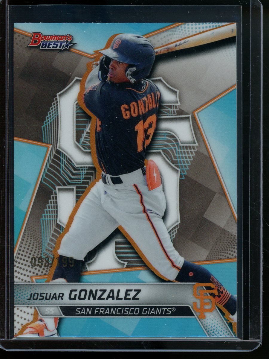 2025 Bowmans Best Josuar Gonzalez Blue /199 Giants