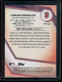 2025 Bowmans Best Josuar Gonzalez Blue /199 Giants