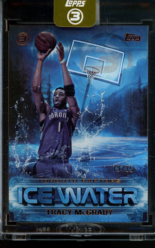 2026 Topps 3 Tracy McGrady Ice Water /25 Raptors