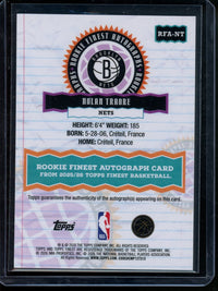 2026 Topps Finest Nolan Traore Rookie Finest Autographs /50 Gold Nets