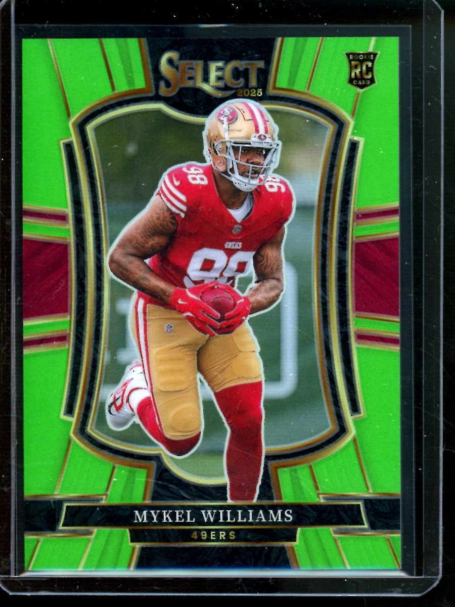 2025 Panini Select Mykel Williams Rookie Green /49 49ers