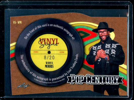 2026 Leaf Pop Century Wanya Morris Vinyl Signatures /20