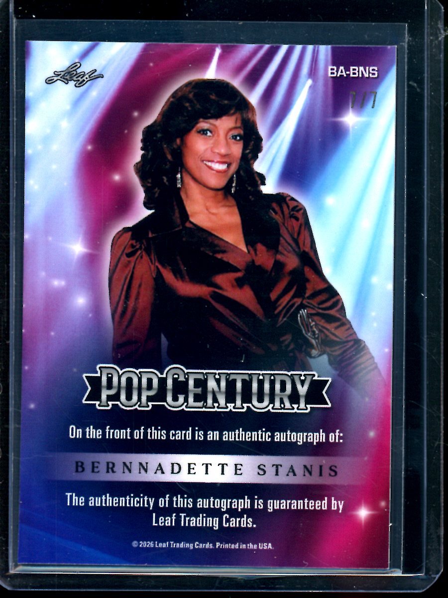 2026 Leaf Pop Century Bernnadette Stanis Autograph /7