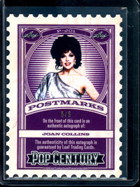 2026 Leaf Pop Century Joan Collins Postmarks Autograph /5