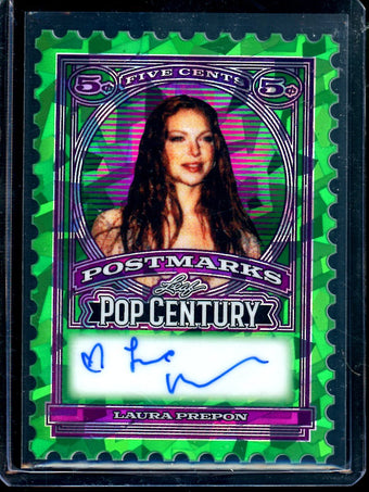 compare product 2026 Leaf Pop Century Laura Prepon Postmarks Autograph /3 70's Show