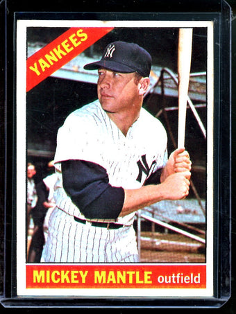 compare product 1966 Topps Mickey Mantle #50 Yankees