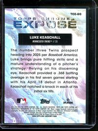 2025 Topps Chrome Luke Keaschall Rookie Expose Red /5 Twins