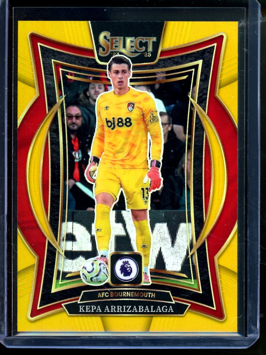2025 Panini Select Kepa Arrizabalaga Terrace Level Gold /10 AFC Bournemouth
