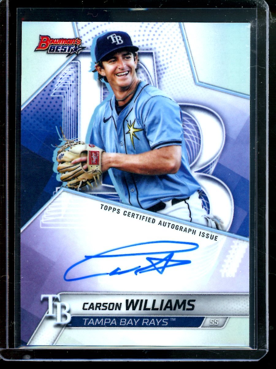 2025 Bowmans Best Carson Williams Refractor Autograph Rays