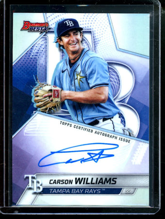 compare product 2025 Bowmans Best Carson Williams Refractor Autograph Rays