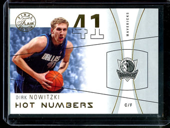 compare product 2004 Flair Final Edition Dirk Nowitzki Hot Numbers /41 Mavericks