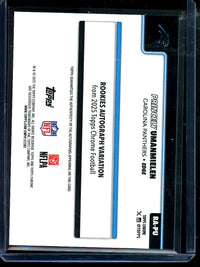 2025 Topps Chrome Princely Umanmielen Blue Lava Rookie Autograph /150 Panthers