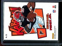 2025 Panini Absolute Michael Penix Jr Kaboom Case Hit Falcons