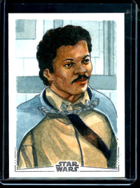 2026 Topps Smugglers Outpost Lando Calrissian Sketch Card Leon Braojos