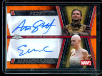 2025 Topps Deadpool and Wolverine Pyro / Cassandra Nova Dual Orange Autograph /25 Deadpool
