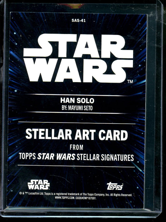 2026 Topps Smugglers Outpost Han Solo Stellar Art Card