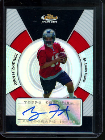 compare product 2005 Topps Finest Ryan Fitzpatrick Rookie Autograph Rams