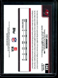 2025 Topps Chrome Tez Johnson Yellow Wave /275 Rookie Buccaneers