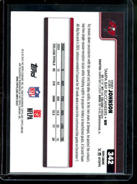 2025 Topps Chrome Tez Johnson Blue Refractor /150 Rookie Buccaneers