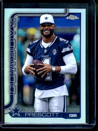 compare product 2025 Topps Chrome Dak Prescott Image Variation Refractor Colts