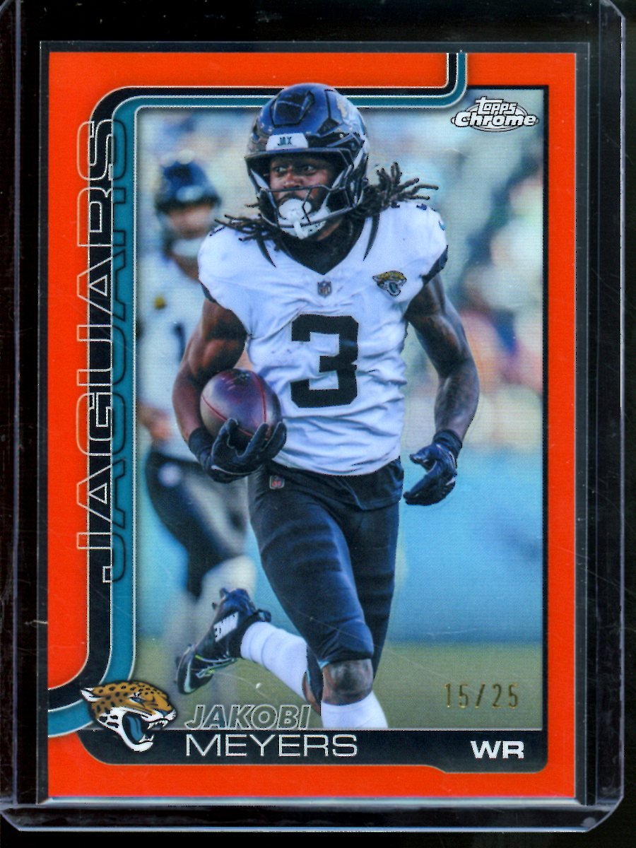 2025 Topps Chrome Jakobi Meyers Orange Refractor /25 Jaguars