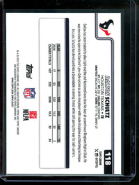 2025 Topps Chrome Dalton Schultz Orange Lava Refractor /25 Texans