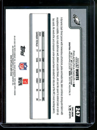 2025 Topps Chrome Jalen Hurts Image Variation Refractor Eagles